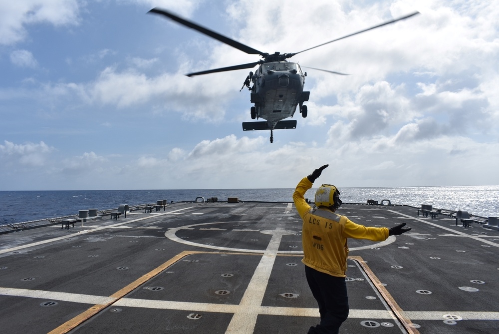 USS Billings Conducts Flight Quarters