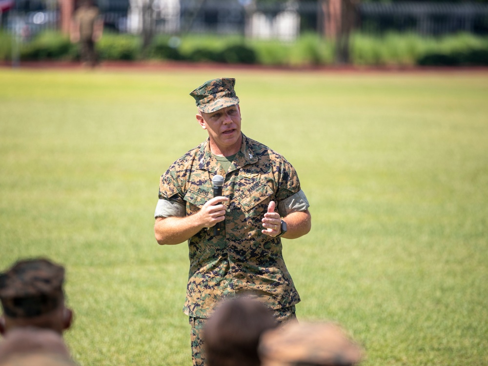 Marine Corps Support Facility New Orleans Change of Command Ceremony