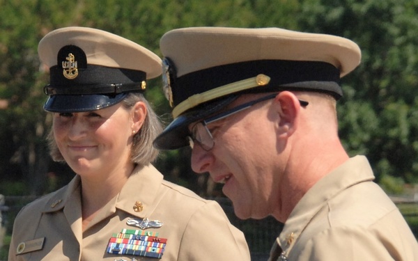 Husband and Wife re-enlist aboard the Battleship Wisconsin