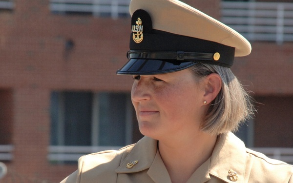 Husband and Wife re-enlist aboard the Battleship Wisconsin