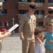 Husband and Wife re-enlist aboard the Battleship Wisconsin