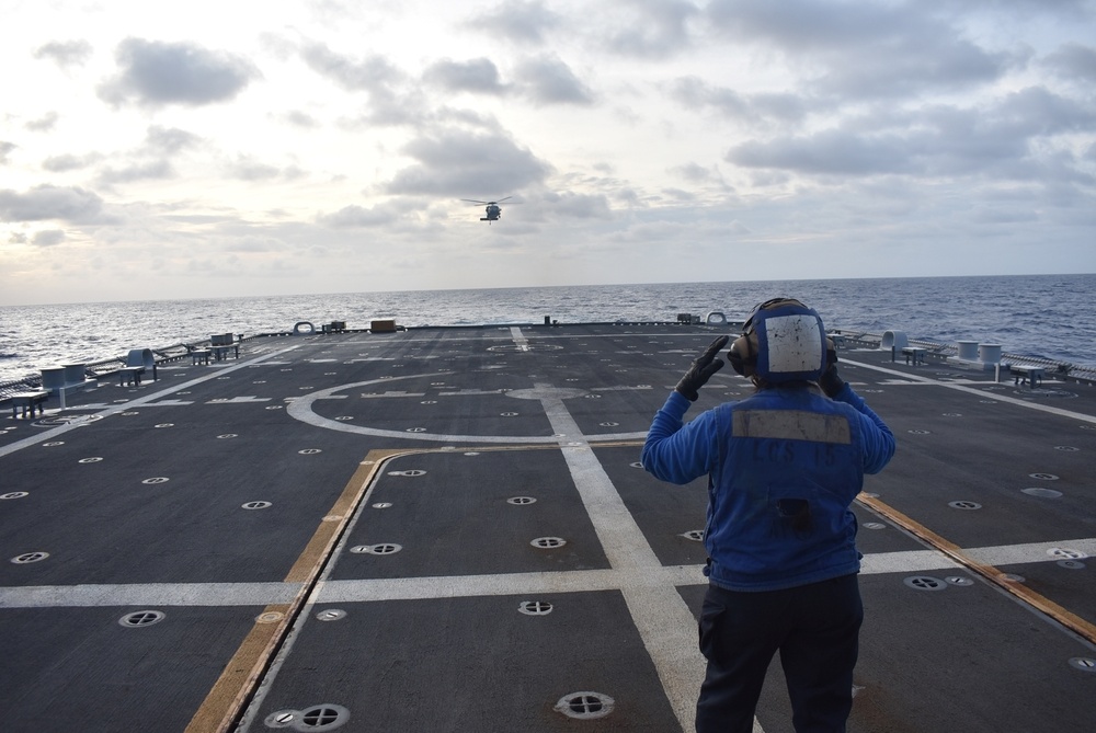 HSC 28 Conducts Flight Ops on USS Billings