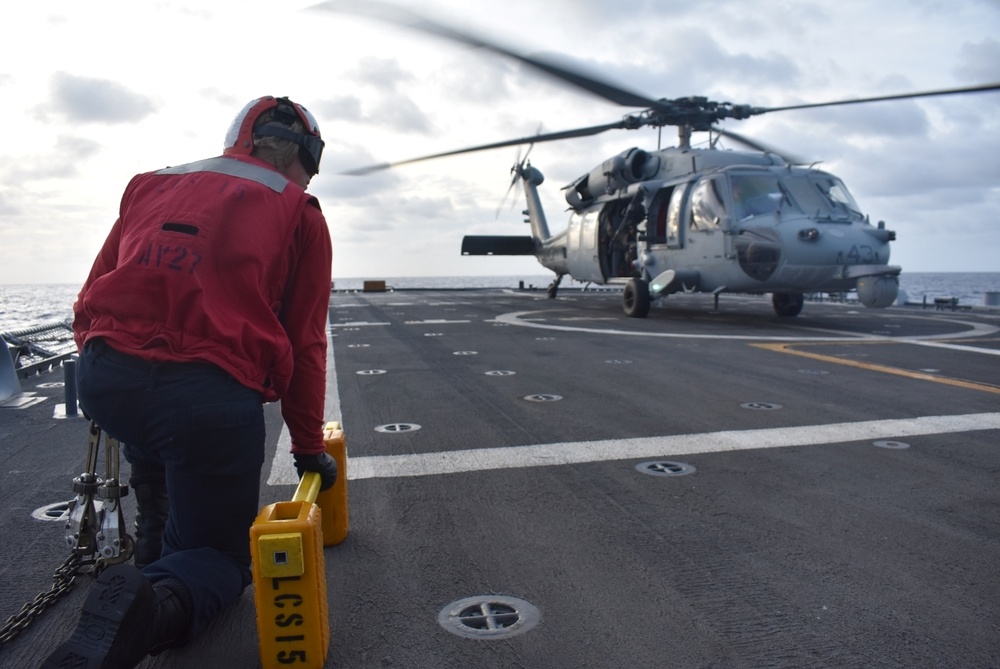 HSC 28 Conducts Flight Ops on USS Billings