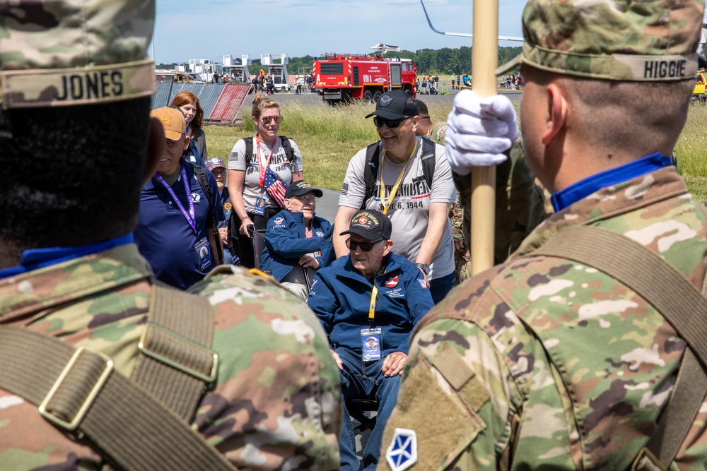 WWII veterans arrive in France for D Day