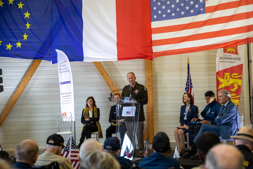 WWII veterans arrive in France for D Day