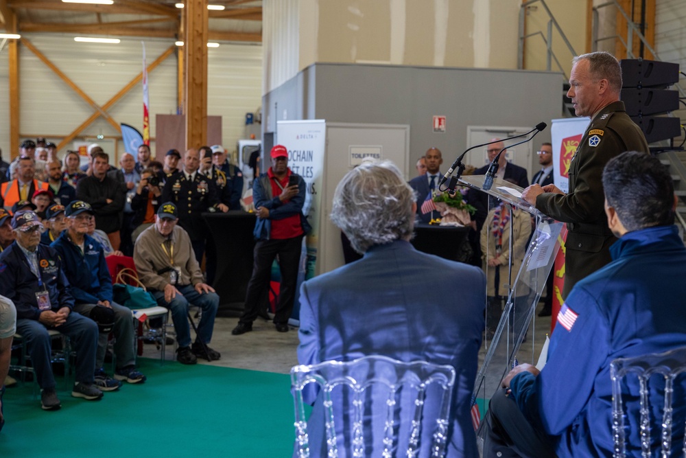 WWII veterans arrive in France for D Day