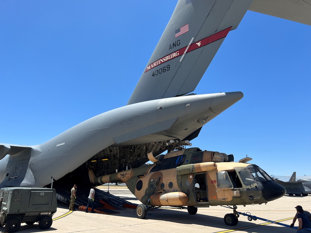 167th Airlift Wing transports Mi-17 helicopter