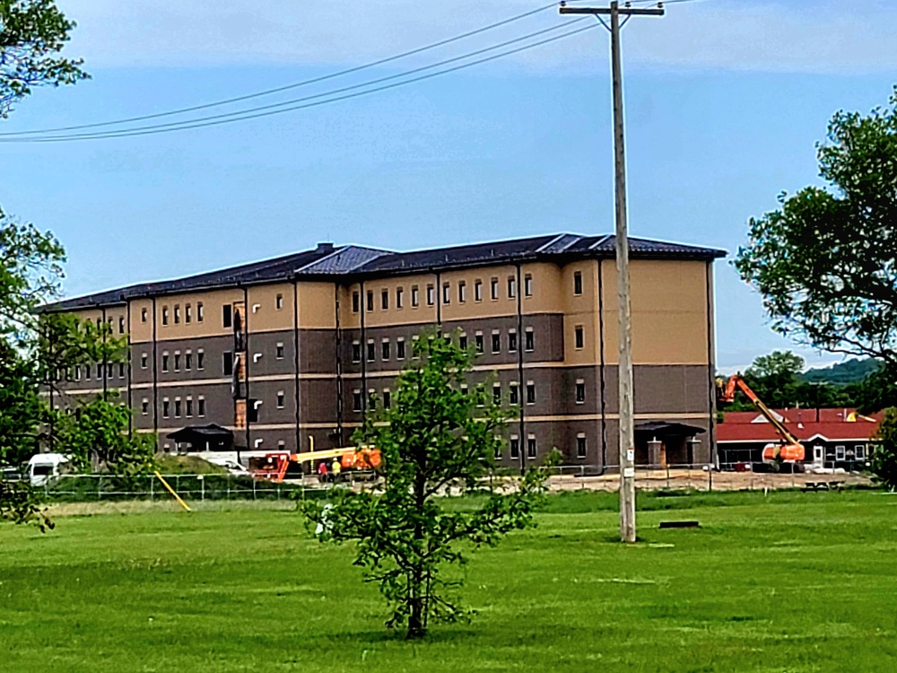 Contractor continues with steady progress on second new 4-story barracks at Fort McCoy