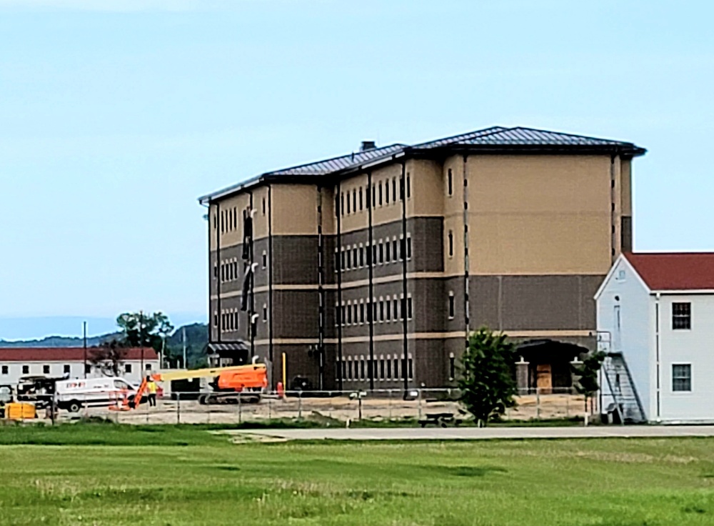 Contractor continues with steady progress on second new 4-story barracks at Fort McCoy