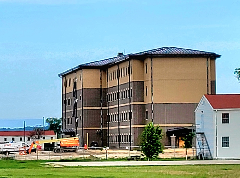 Contractor continues with steady progress on second new 4-story barracks at Fort McCoy