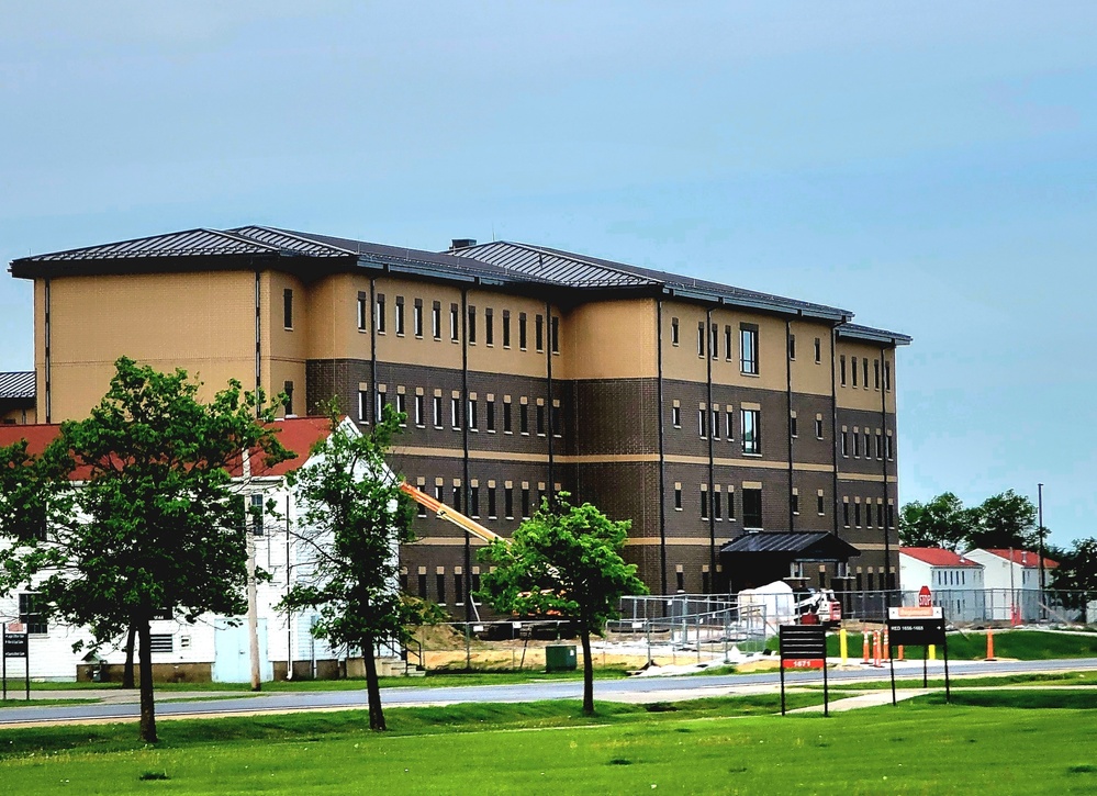 Contractor continues with steady progress on second new 4-story barracks at Fort McCoy