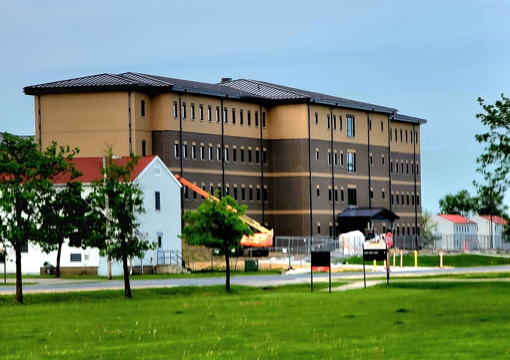 Contractor continues with steady progress on second new 4-story barracks at Fort McCoy