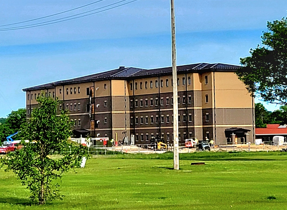 Contractor continues with steady progress on second new 4-story barracks at Fort McCoy