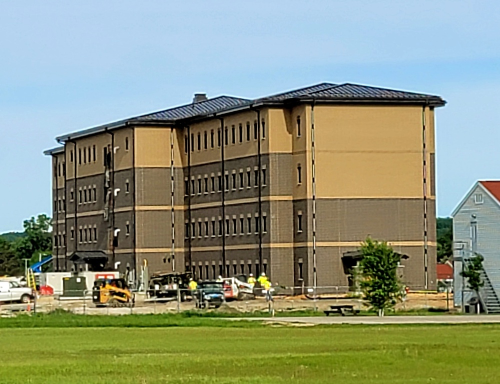 Contractor continues with steady progress on second new 4-story barracks at Fort McCoy