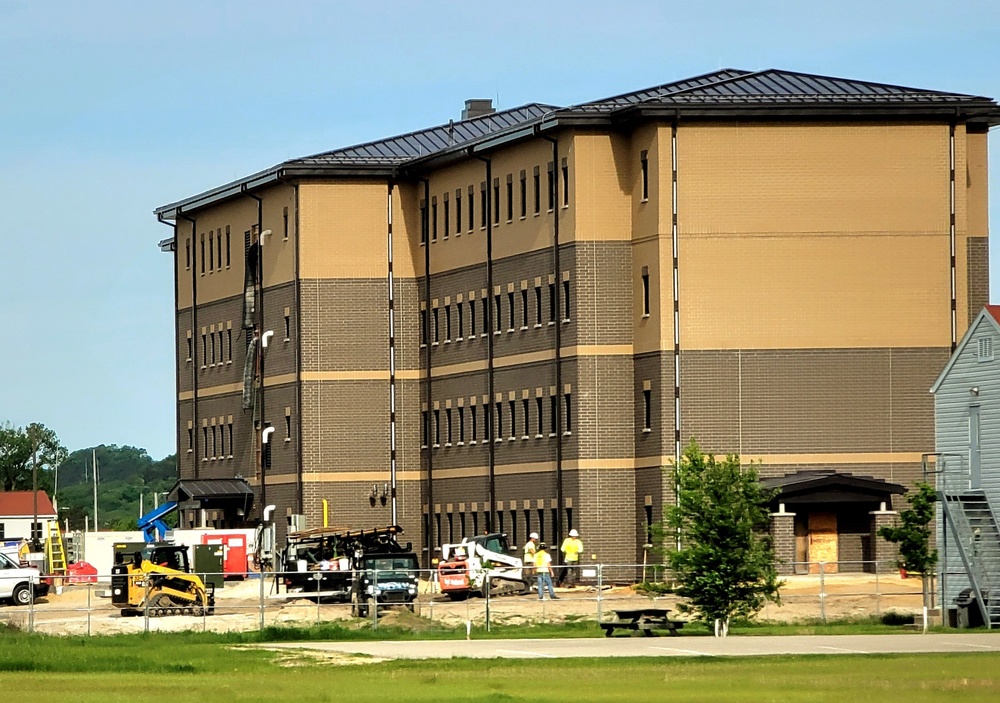 Contractor continues with steady progress on second new 4-story barracks at Fort McCoy