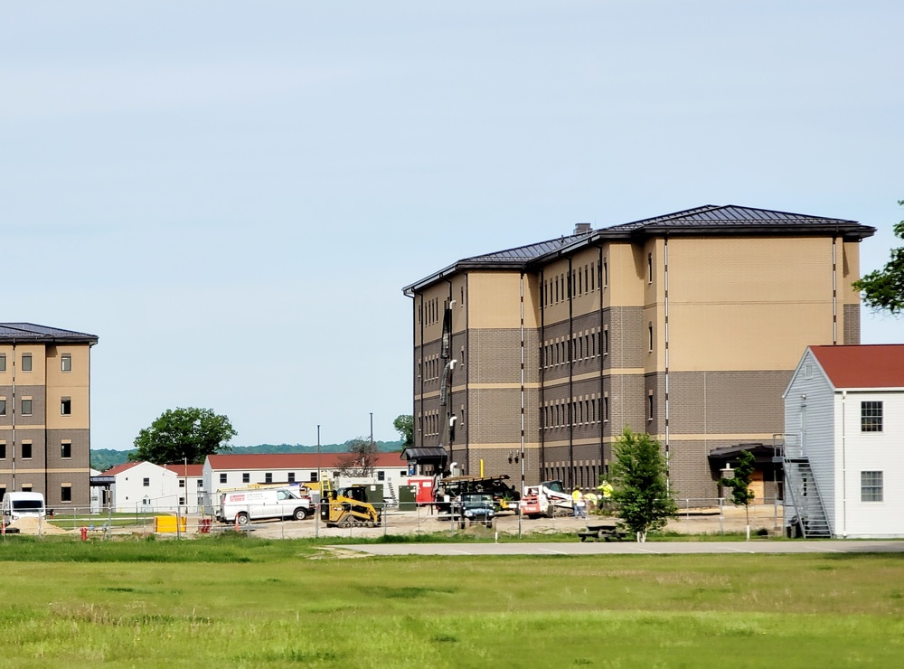 Contractor continues with steady progress on second new 4-story barracks at Fort McCoy