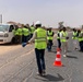 USAID trained volunteers repair road in Libya