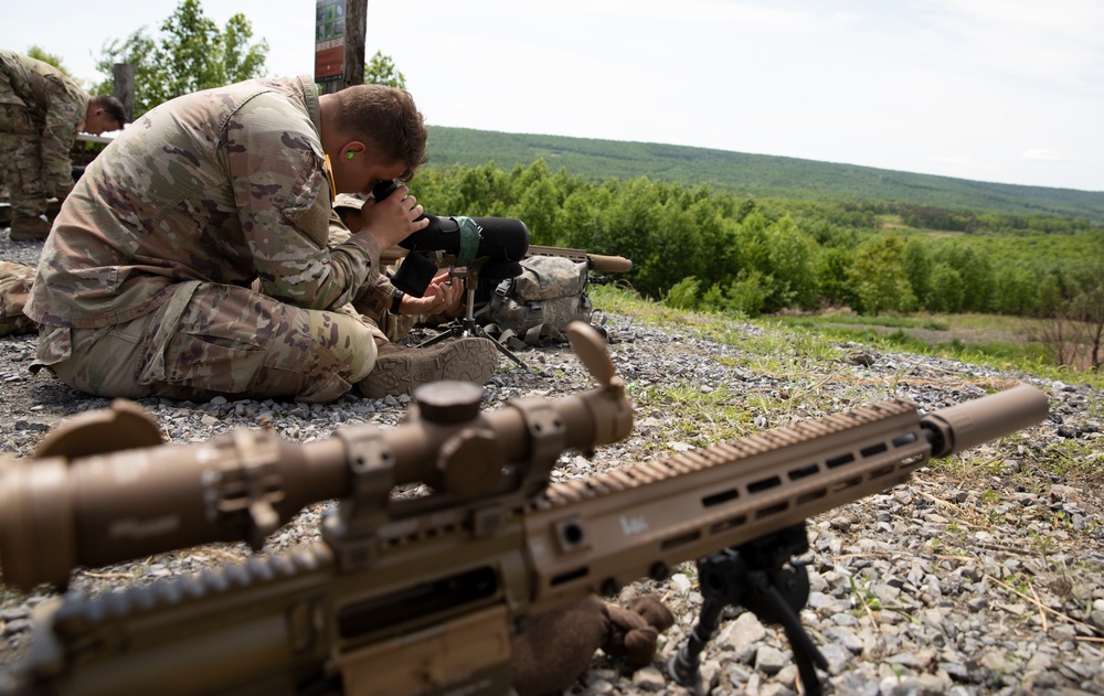 Pa. Guard Soldiers conduct squad designated marksmanship training