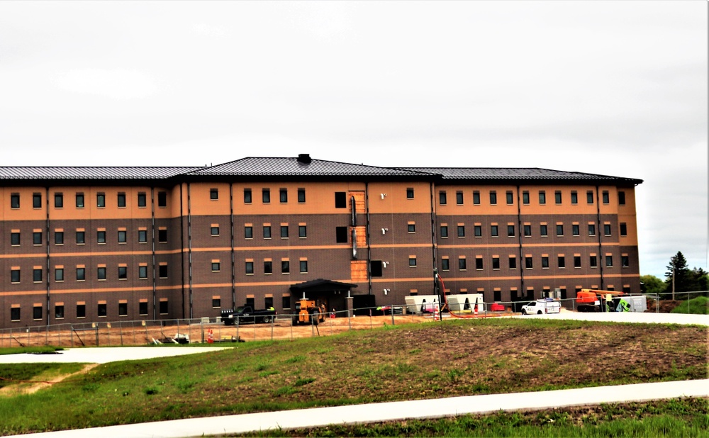 Contractor continues with steady progress on second new 4-story barracks at Fort McCoy