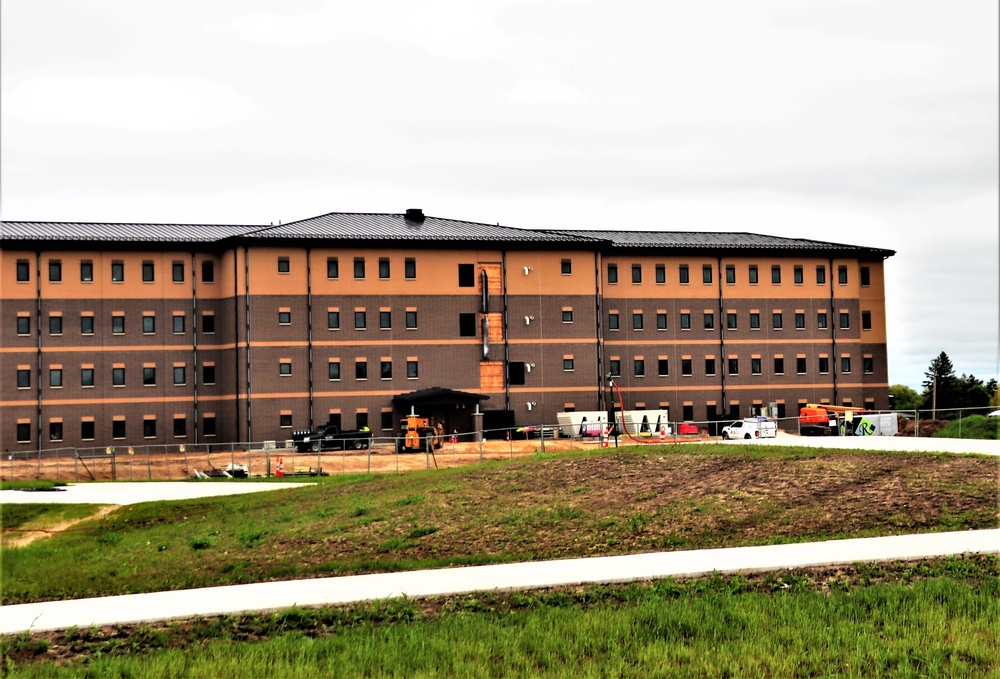 Contractor continues with steady progress on second new 4-story barracks at Fort McCoy