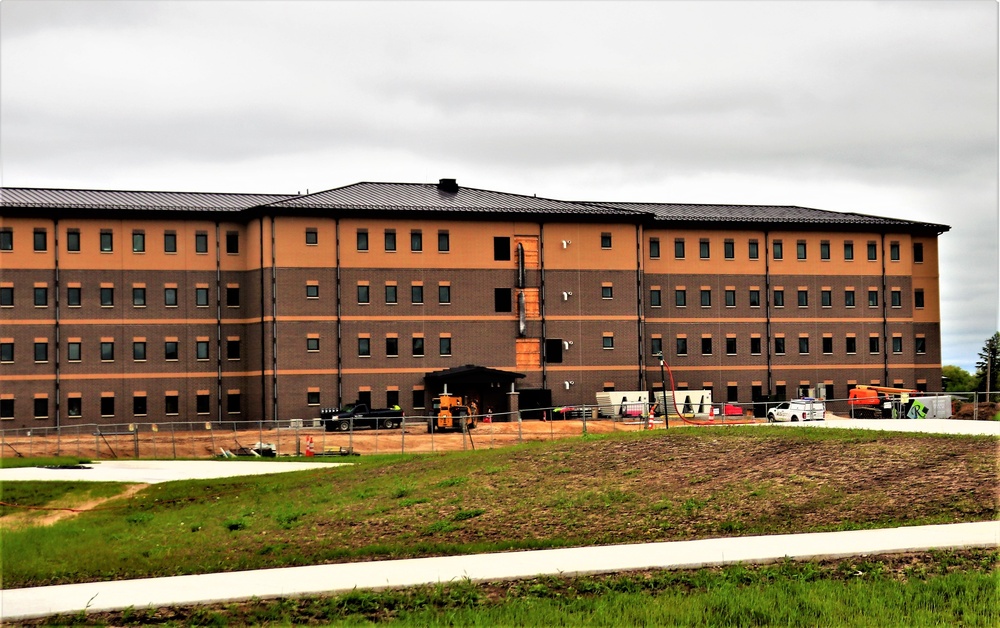 Contractor continues with steady progress on second new 4-story barracks at Fort McCoy