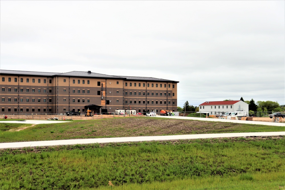 Contractor continues with steady progress on second new 4-story barracks at Fort McCoy