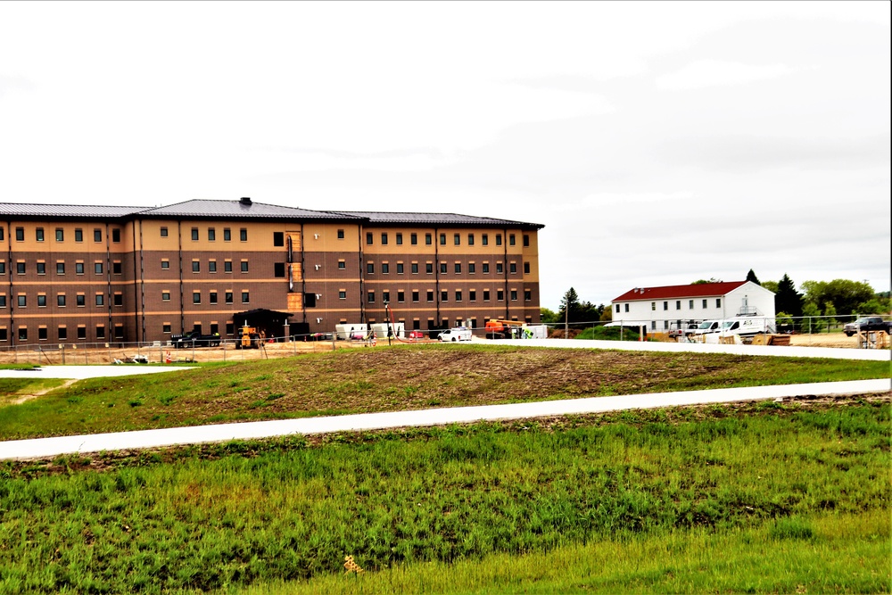 Contractor continues with steady progress on second new 4-story barracks at Fort McCoy