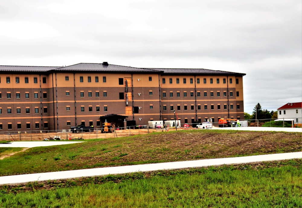 Contractor continues with steady progress on second new 4-story barracks at Fort McCoy