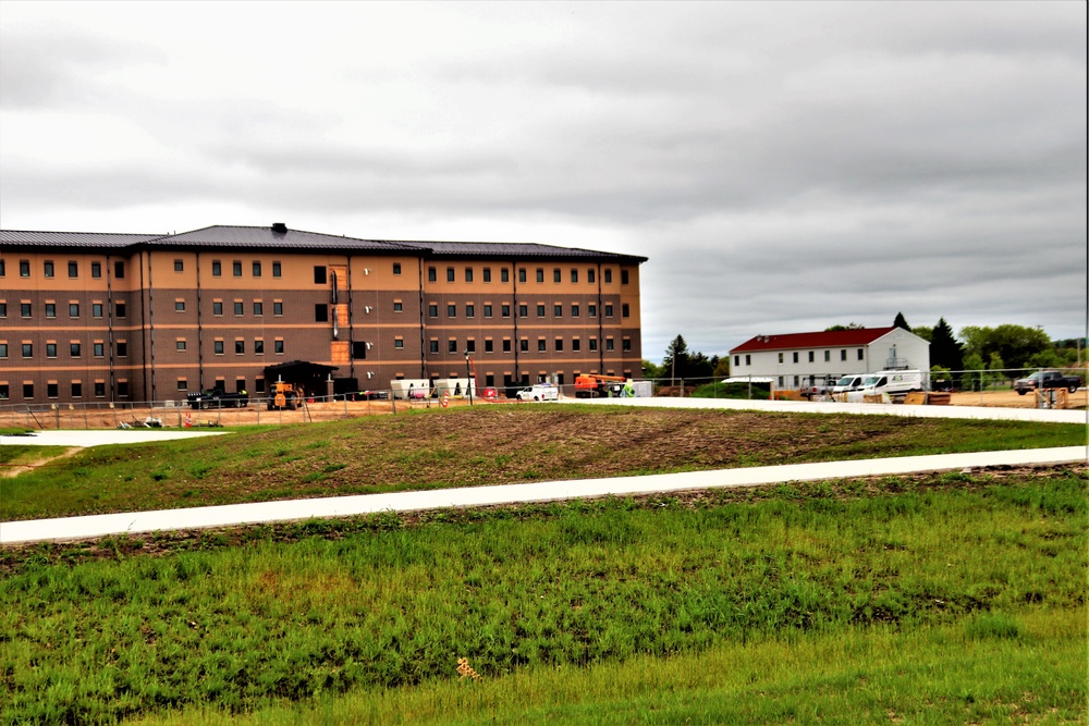 Contractor continues with steady progress on second new 4-story barracks at Fort McCoy