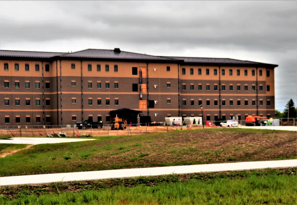 Contractor continues with steady progress on second new 4-story barracks at Fort McCoy