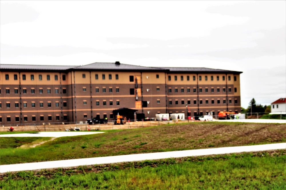 Contractor continues with steady progress on second new 4-story barracks at Fort McCoy