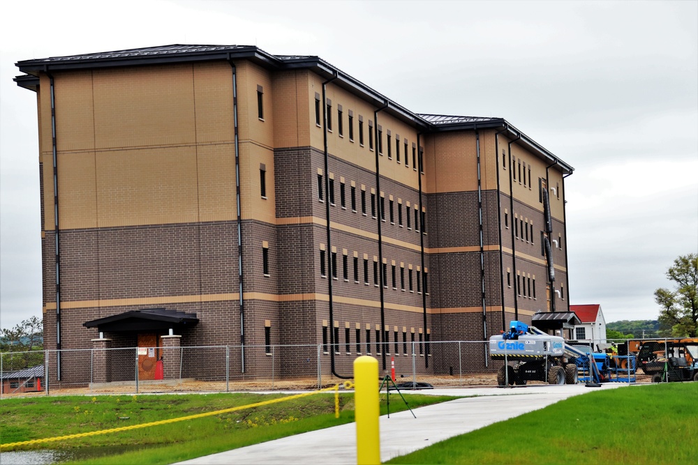 Contractor continues with steady progress on second new 4-story barracks at Fort McCoy