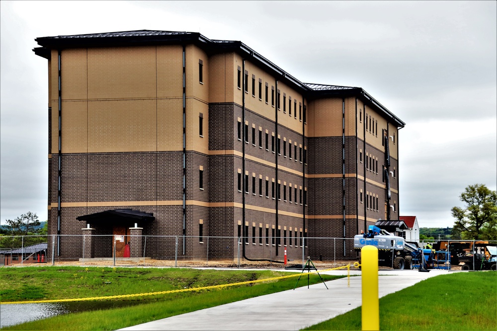 Contractor continues with steady progress on second new 4-story barracks at Fort McCoy