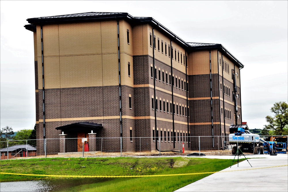 Contractor continues with steady progress on second new 4-story barracks at Fort McCoy