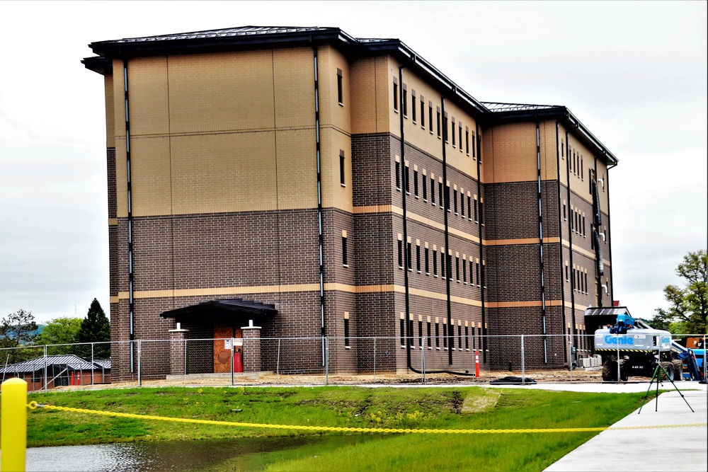 Contractor continues with steady progress on second new 4-story barracks at Fort McCoy