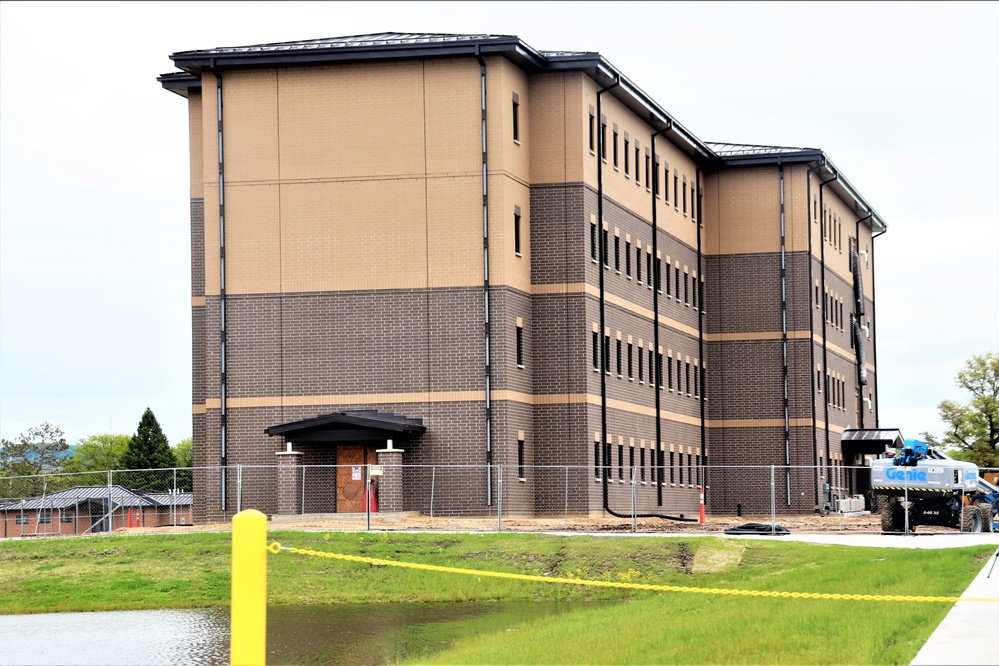 Contractor continues with steady progress on second new 4-story barracks at Fort McCoy