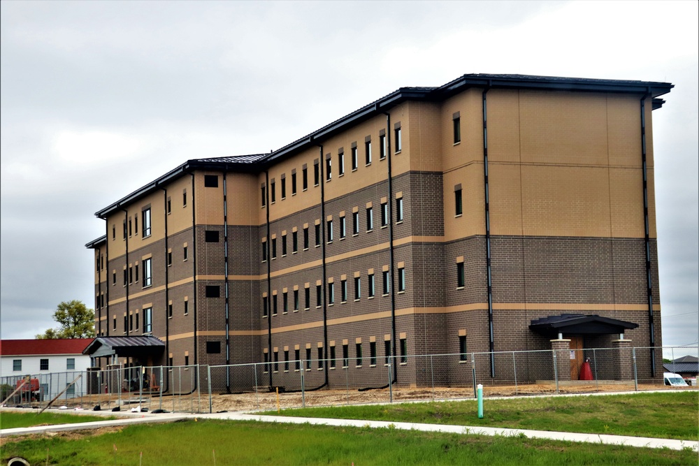 Contractor continues with steady progress on second new 4-story barracks at Fort McCoy