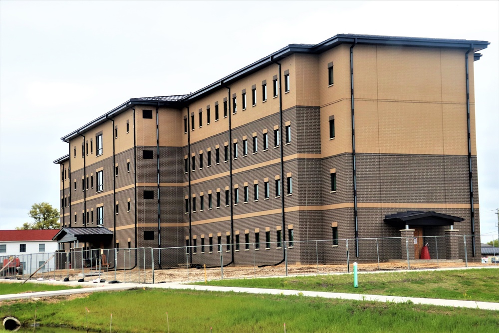 Contractor continues with steady progress on second new 4-story barracks at Fort McCoy