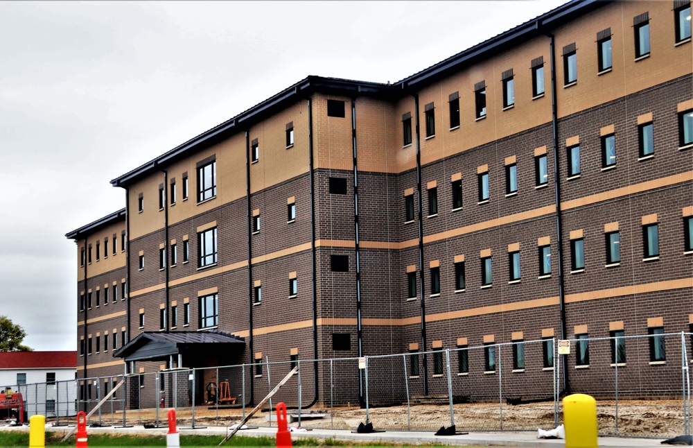 Contractor continues with steady progress on second new 4-story barracks at Fort McCoy