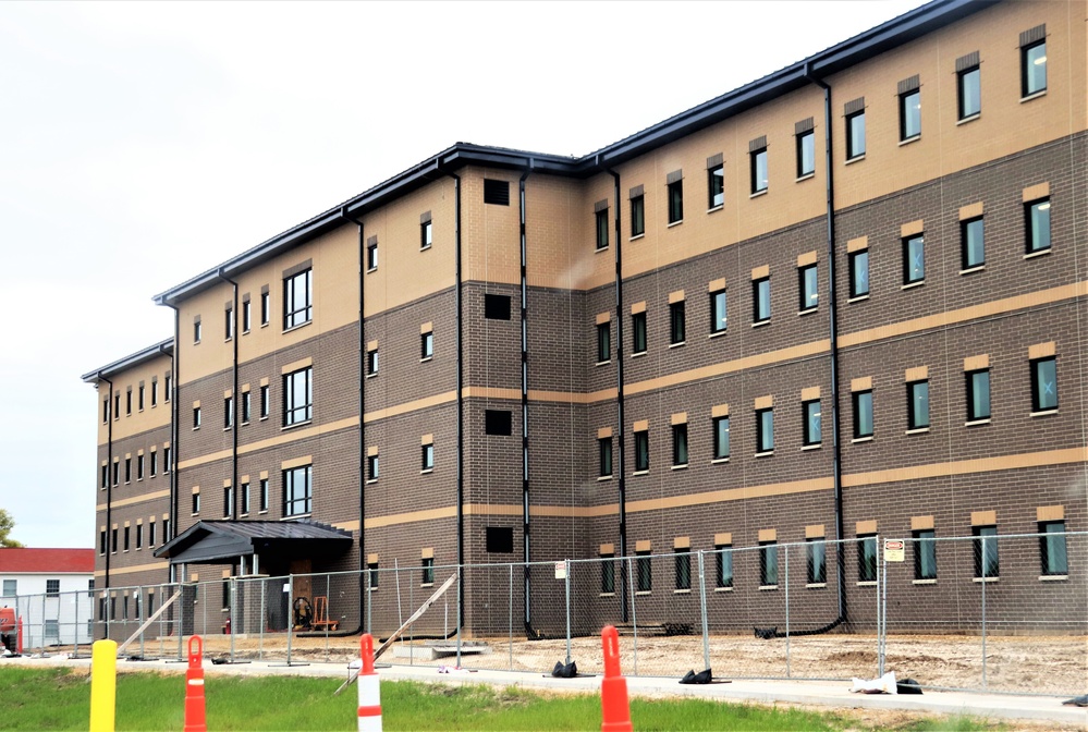 Contractor continues with steady progress on second new 4-story barracks at Fort McCoy