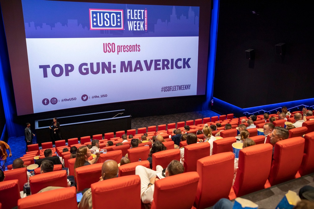 USO Screening of Top Gun: Maverick at Fleet Week New York