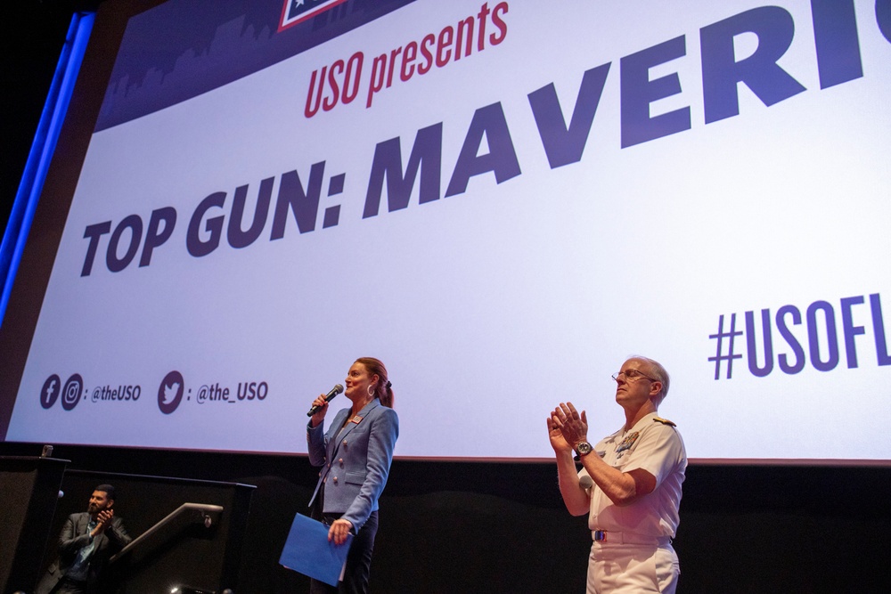 USO Screening of Top Gun: Maverick at Fleet Week New York