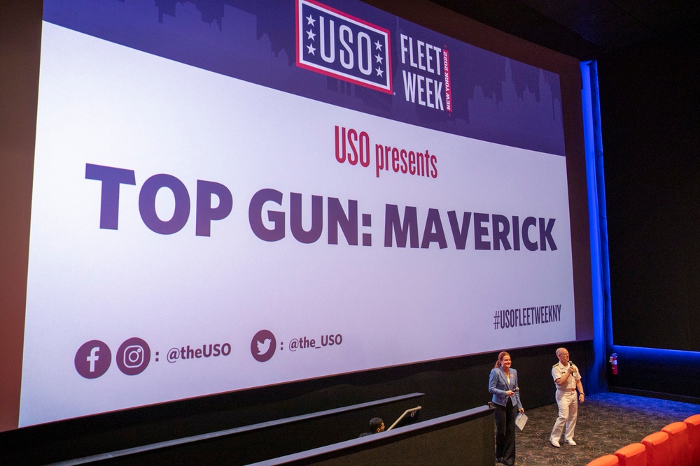 USO Screening of Top Gun: Maverick at Fleet Week New York