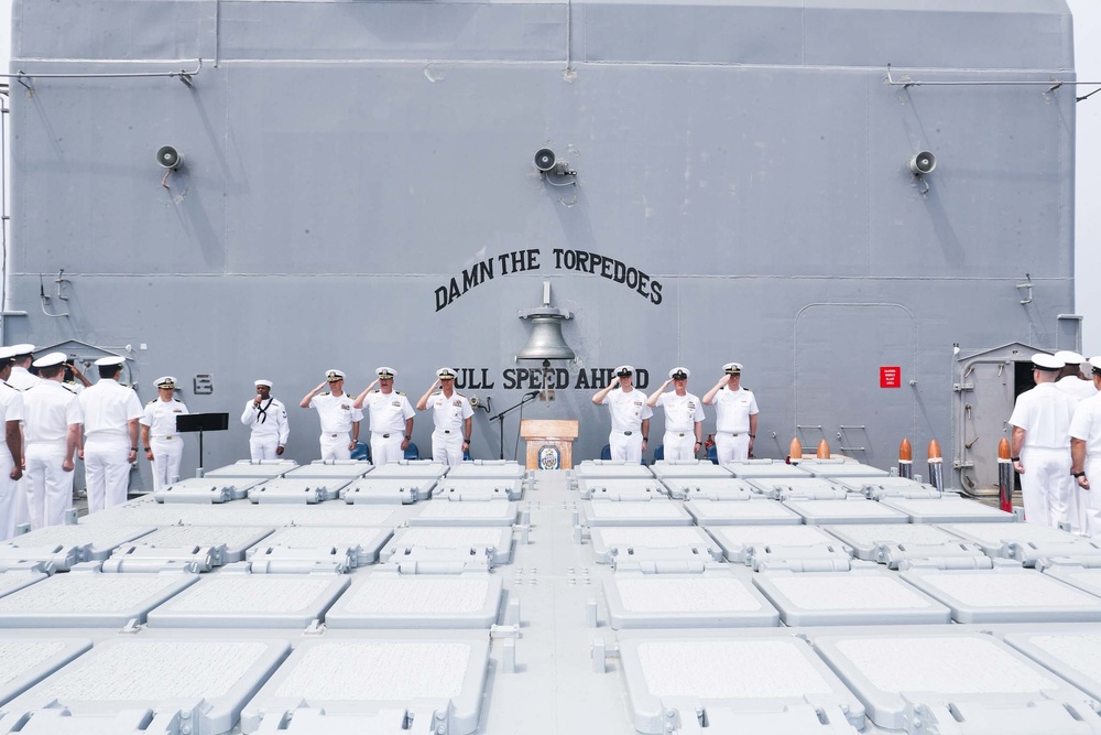 Mobile Bay holds a change of command