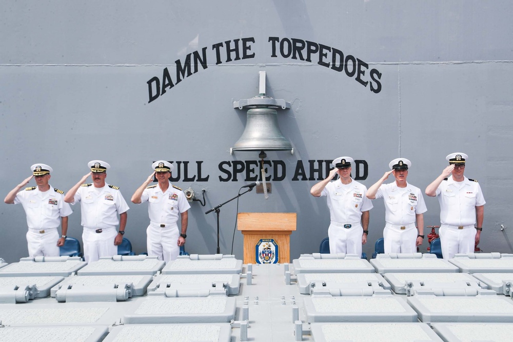 Mobile Bay holds a change of command