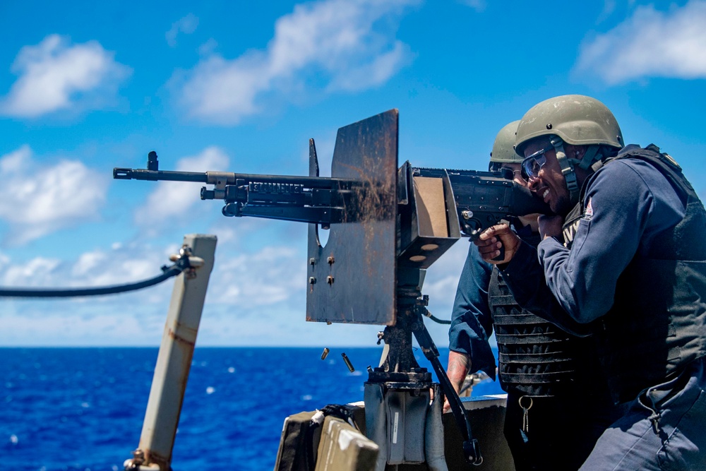 Spruance Conducts Live-Fire Exercise