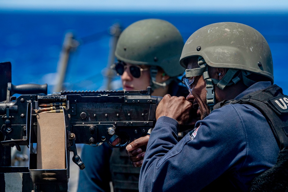 Spruance Conducts Live-Fire Exercise