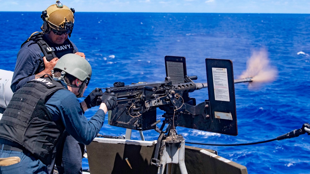 Spruance Conducts Live-Fire Exercise