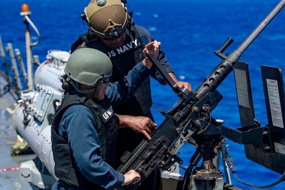 Spruance Conducts Live-Fire Exercise