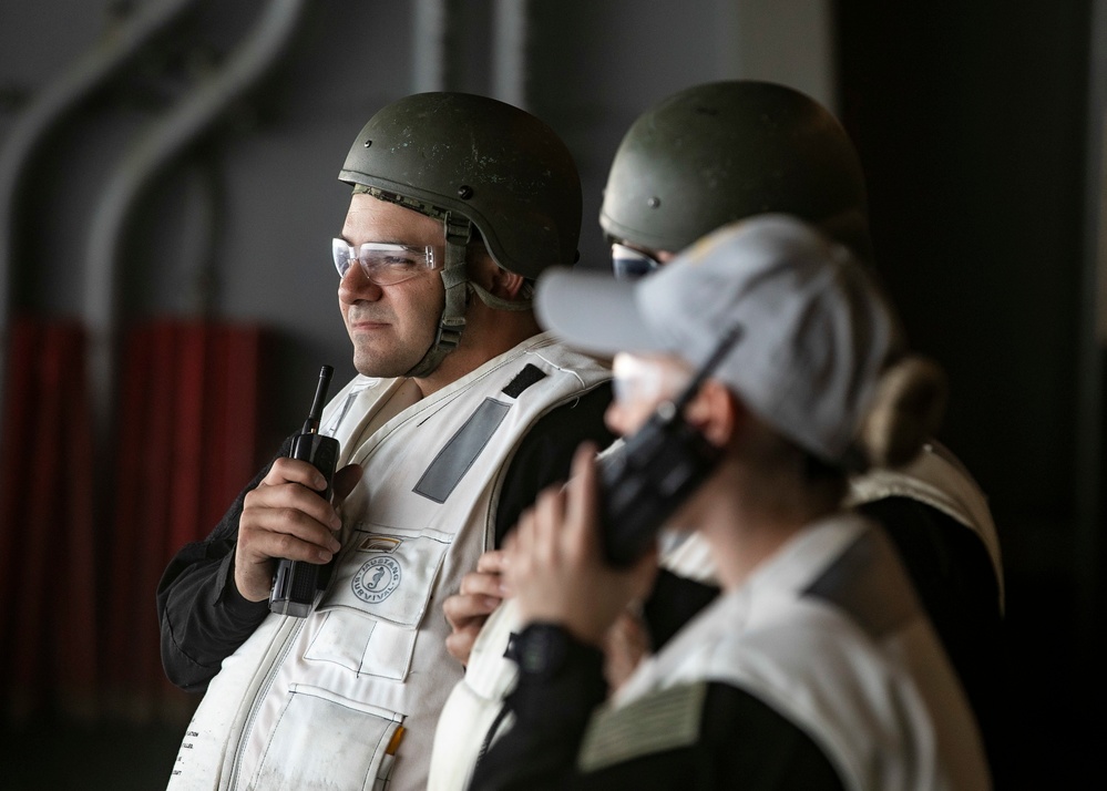 USS George H.W. Bush Sailors Participate in Gunshoot